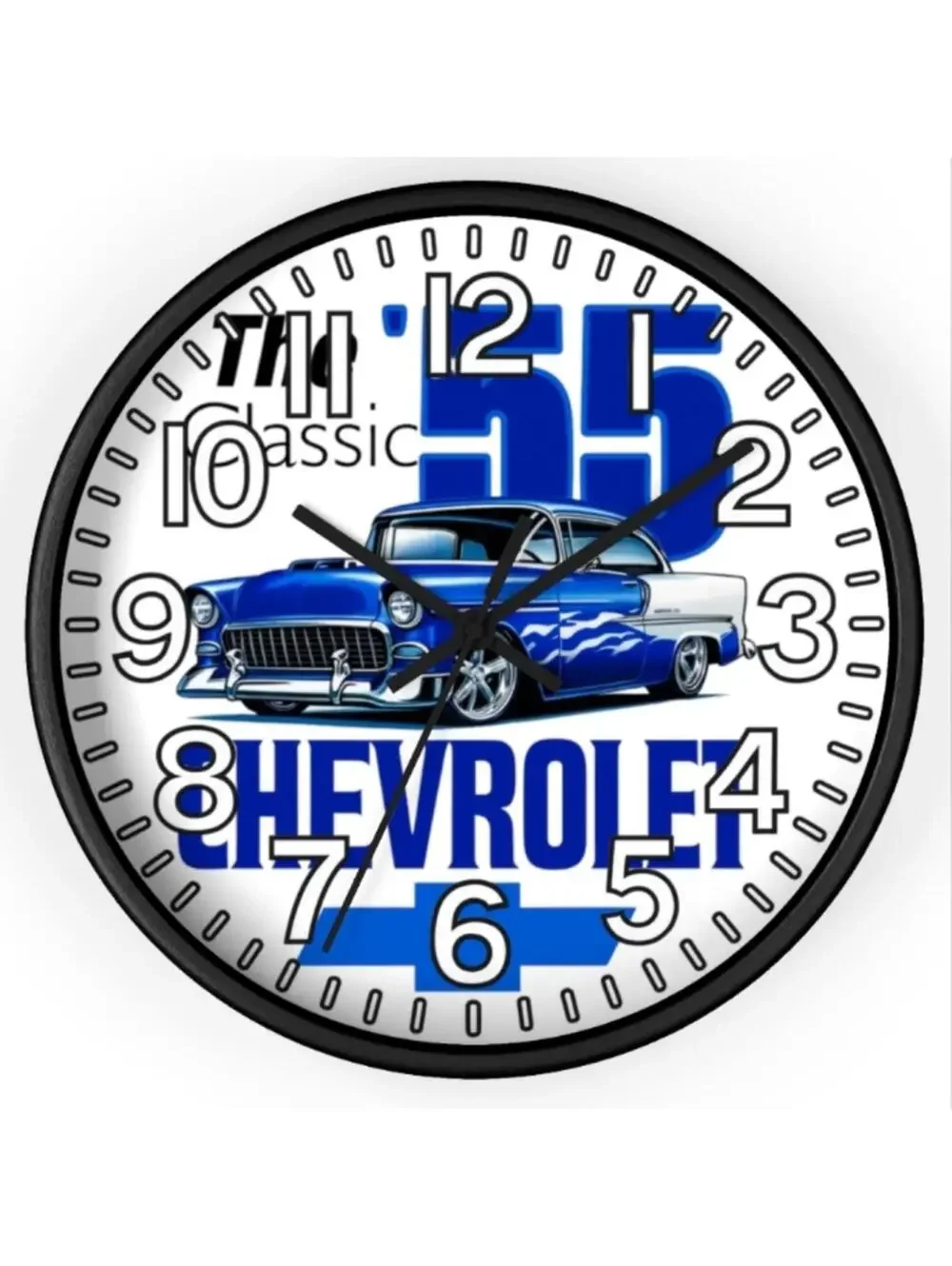 1955 Chevy Bel Air Glow In The Dark Wall Clock New!